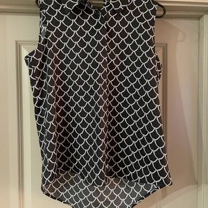 Navy & White dress shirt (new with tags)